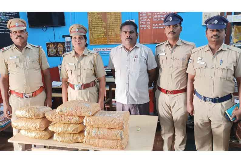 ஜோலார்பேட்டை அருகே ரயிலில் கடத்திவரப்பட்ட 10 கிலோ கஞ்சா பறிமுதல்