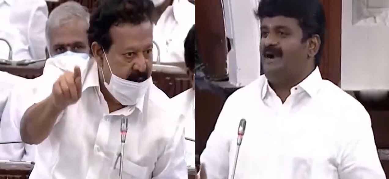 84ல் யாருடைய ஆட்சி? பொன்முடி - விஜயபாஸ்கர் காரசார விவாதம்