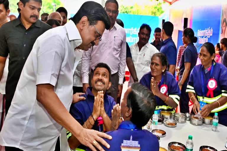 தூய்மைப் பணியாளர்களுக்கு இனி காலை, மாலை சத்தான உணவு: இட்லி-வடை, பொங்கல்-கிச்சடி..!!