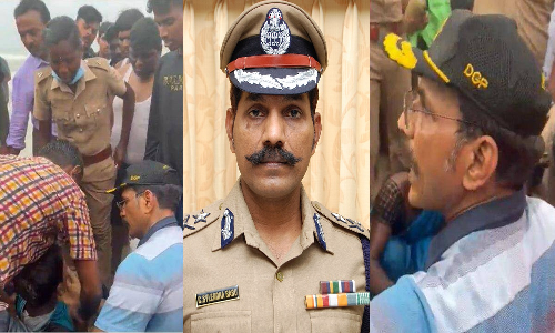 மெரினா கடற்கரையில் சிறுவனுக்கு முதலுதவி அளித்த டிஜிபி சைலேந்திர பாபு - குவியும் பாராட்டு!