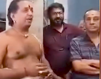 “அனைவரது உள்ளத்திலும் தாமரை மலர வேண்டும்”- பக்தர்களிடம் அர்ச்சகர் பேசிய வீடியோ வைரல்