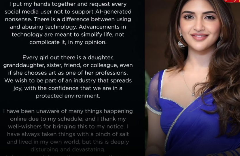 “கைகூப்பி கேட்டுகொள்கிறேன்..”- நடிகை ஸ்ரீலீலா பதிவு