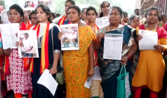 தொடரும் உட்கட்சிபூசல்- தவெக மாவட்ட செயலாளர் மீது அவதூறு பரப்பியதாக மகளிரணியினர் புகார்