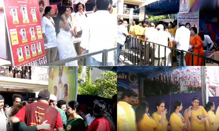 விறுவிறுப்பாக நடைபெறும் சின்னத்திரை நடிகர் சங்க தேர்தல்..!