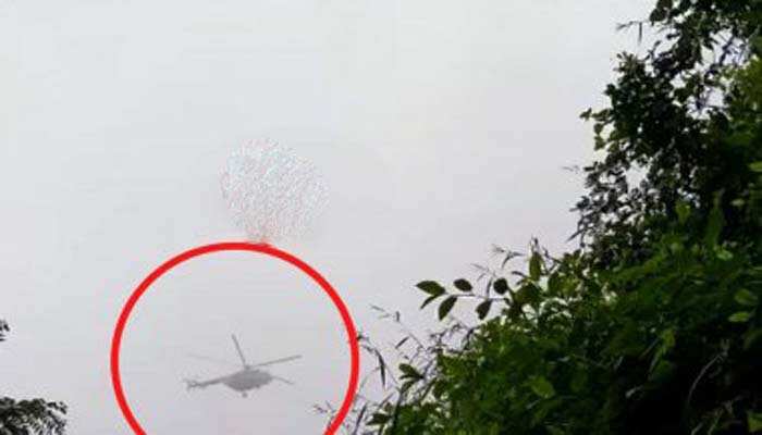 அடுத்த வினாடிகளில் பயங்கர சத்தம் - ராணுவ ஹெலிகாப்டரின் கடைசி நிமிடங்கள் - வைரலாகும் வீடியோ