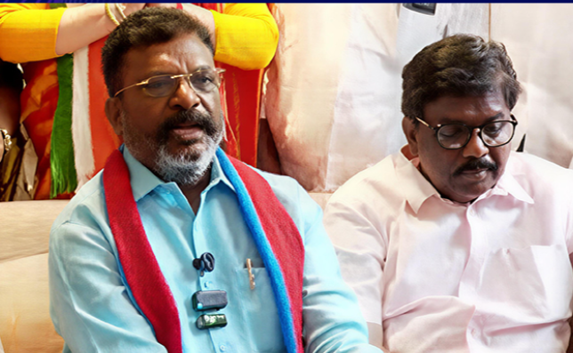 தேர்தலில் பின் வாங்கியது ஏன்? திமுக அழுத்தமா?- திருமாவளவன் விளக்கம்