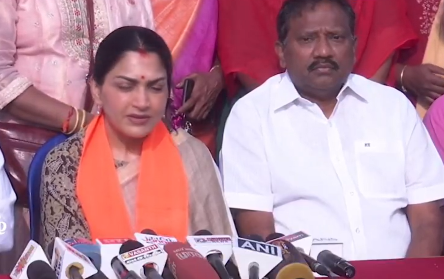 விஜயும், சீமானும் பாஜகவின் பிள்ளைகள் என்றால் திருமாவளவன் யாரின் பிள்ளை?- குஷ்பு