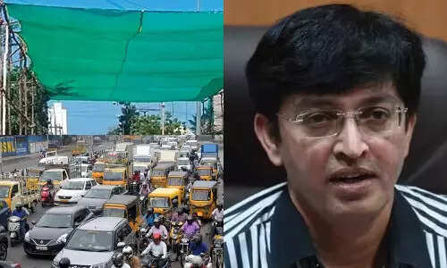 வாகன ஓட்டிகளுக்காக சிக்னல்களில் பசுமை பந்தல் - சென்னை மாநகராட்சி அசத்தல்