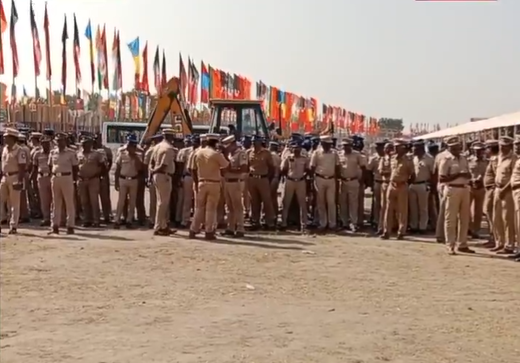 பிரதமர் மோடி வருகையை முன்னிட்டு மதுராந்தகத்தில் போலீசார் குவிப்பு