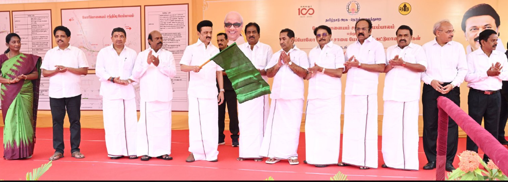 மதுரையில் கட்டுமான பணியை தொடங்கி வைத்தார் முதல்வர் ஸ்டாலின்