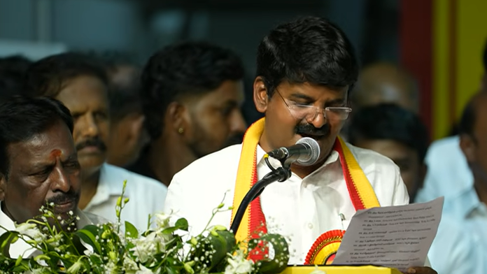 #JUST IN : தவெகவில் இணைந்த பின் சி.விஜயபாஸ்கர் மேடையில் வைத்த முக்கிய கோரிக்கை..!