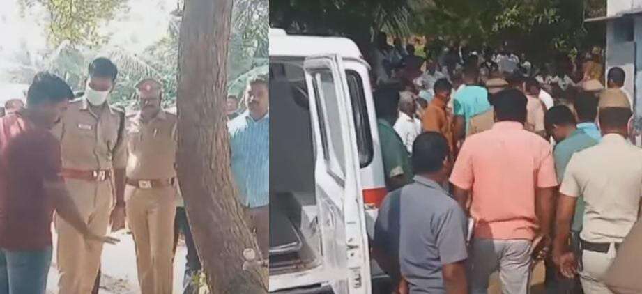 2 குழந்தைகள் வெட்டிக் கொலை - சம்பவ இடத்தில் எஸ்.பி ஆய்வு