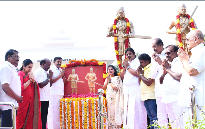 மருது பாண்டியர்கள் நினைவு நாள் - தமிழக அரசு மரியாதை!!