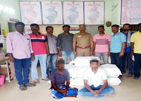 நத்தம் அருகே காரில் கடத்திய 140 கிலோ கஞ்சா பறிமுதல் - இருவர் கைது!