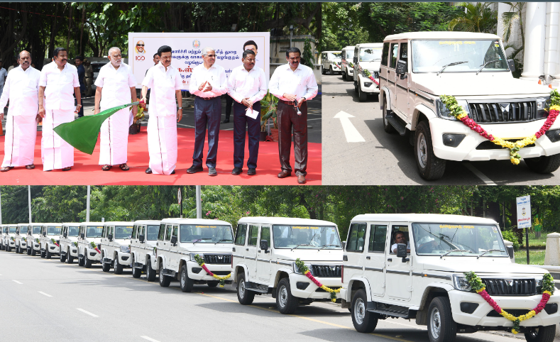 ஊரக வளர்ச்சித்துறை அலுவலர்களின் பயன்பாட்டிற்கு 253 புதிய வாகனங்கள்!!