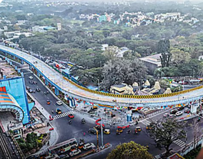 மத்திய கைலாஷ் சந்திப்பில் 'L' வடிவ பாலம் திறப்பு