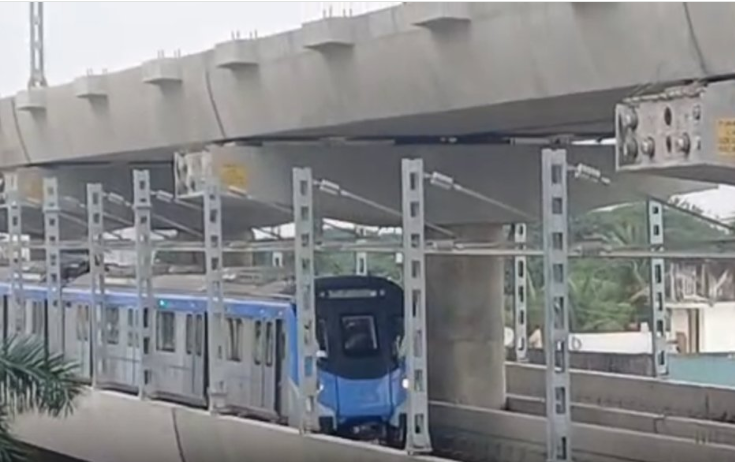 போரூர் - வடபழனி இடையே டபுள் டக்கர் மெட்ரோ வழித்தடம்- சோதனை ஓட்டம் வெற்றி