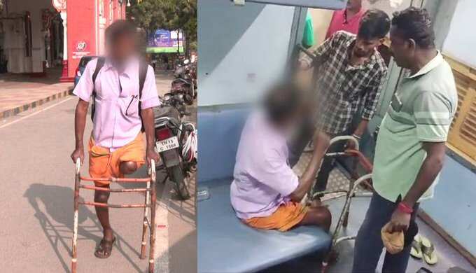 ’தரையில உட்காரு’... ரயிலில் மாற்றுத்திறனாளி கன்னத்தில் அறைந்த தலைமை காவலர் மீது வழக்குப்பதிவு