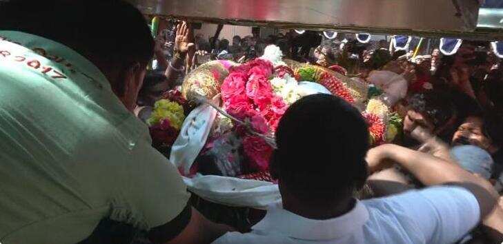 நடிகர் மயில்சாமியின் உடல் தகனம் செய்யப்பட்டது