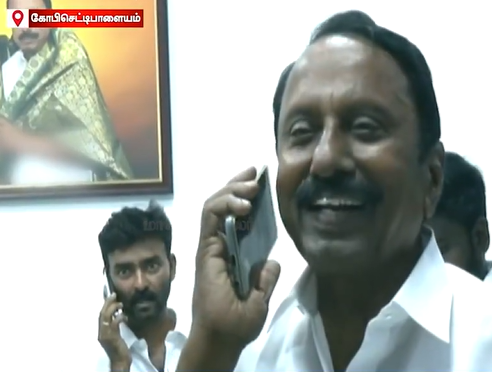 11,000 வாக்குகள் வித்தியாசத்தில் முன்னிலை... கொண்டாட்டத்தில் செங்கோட்டையன்