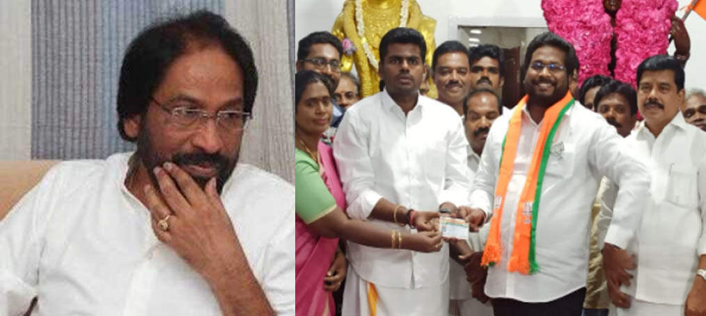 திமுக அதிர்ச்சி! திருச்சி சிவாவின் மகன் சூர்யா சிவா பாஜகவில் இணைந்தார்