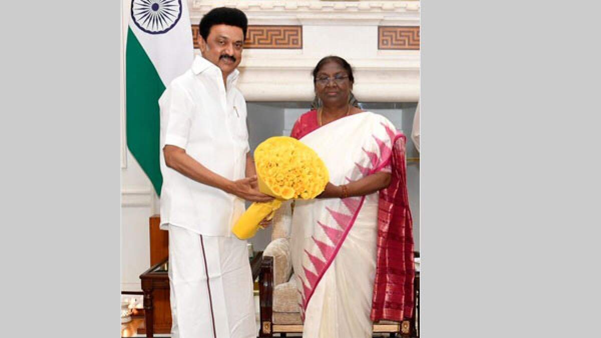 குடியரசு தலைவர் திரௌபதி முர்முவை சந்தித்தார் முதலமைச்சர் மு.க.ஸ்டாலின்!