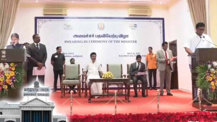 #Breaking அமைச்சரானார் மன்னார்குடி எம்எல்ஏ டி.ஆர்.பி. ராஜா