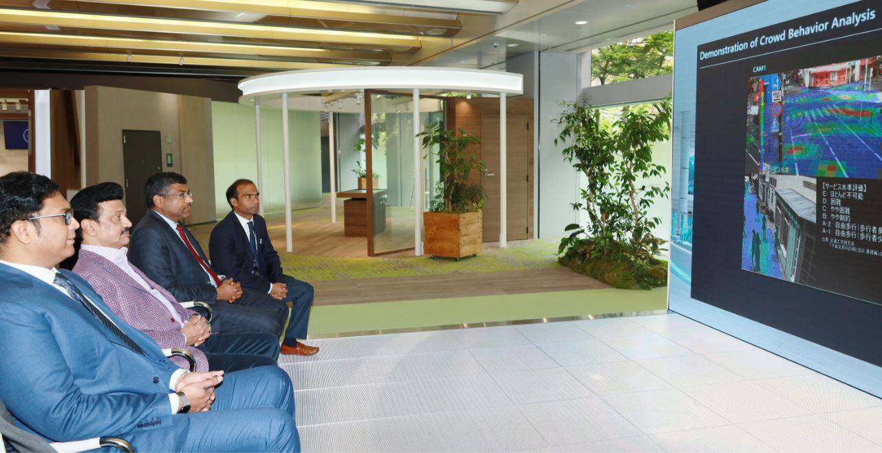 டோக்கியோவில் NEC Future Creation Hub ஐ பார்வையிட்டார் முதல்வர் ஸ்டாலின்