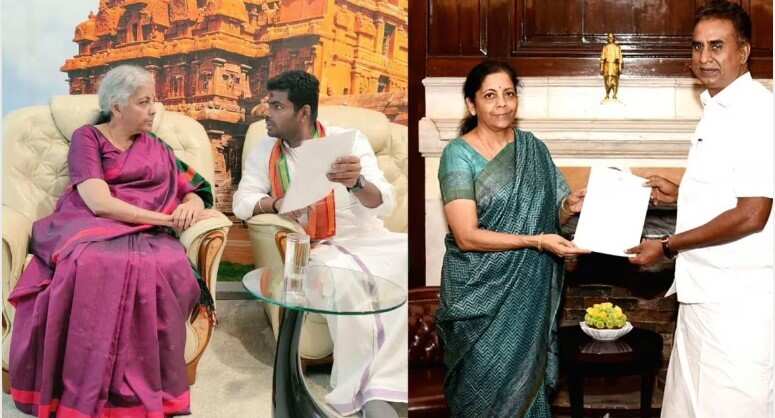 நிர்மலா சீதாராமன் உடன் அண்ணாமலை, வேலுமணி சந்திப்பு- கூட்டணி குறித்து அலசல்