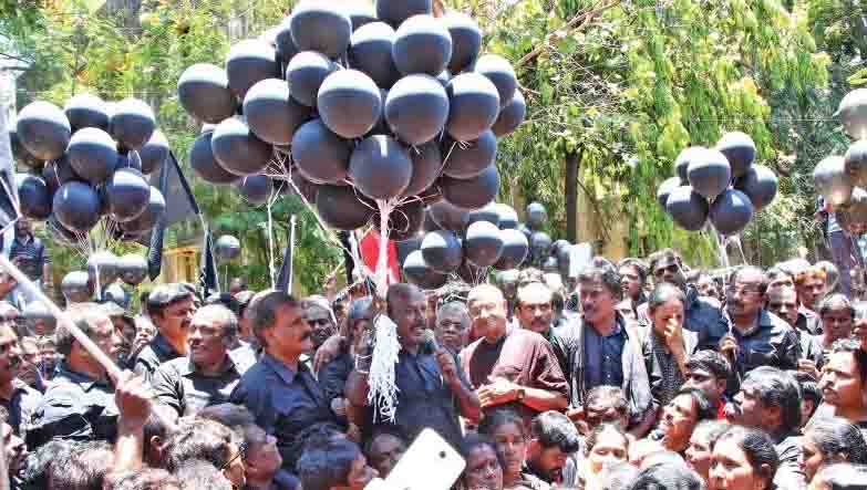 மோடி வரும்போது மட்டும் பலூன் விட்டு விளையாடலாமா? எச்.ராஜா கொந்தளிப்பு