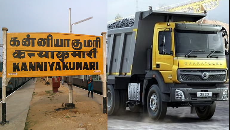 கன்னியாகுமரி மாவட்டத்திற்குள் டாரஸ் லாரிகள் நுழைய தடை..!