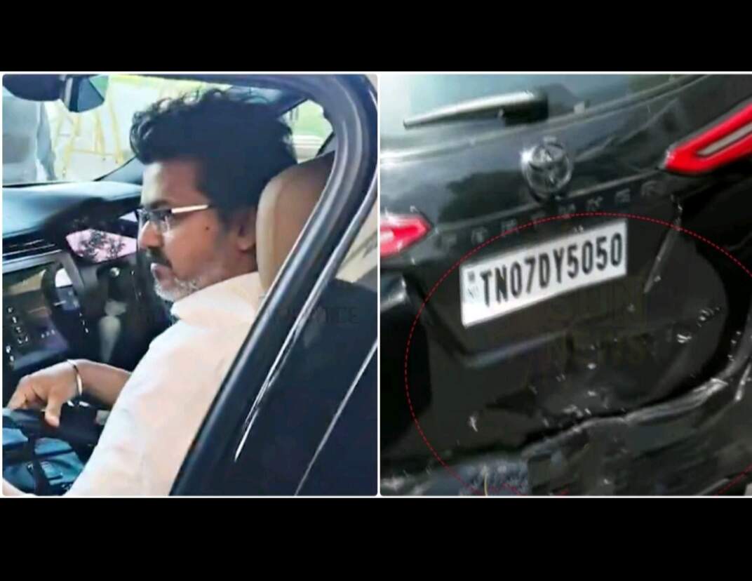 #BREAKING : விஜயுடன் சென்ற வாகனம் விபத்தில் சிக்கியது..!