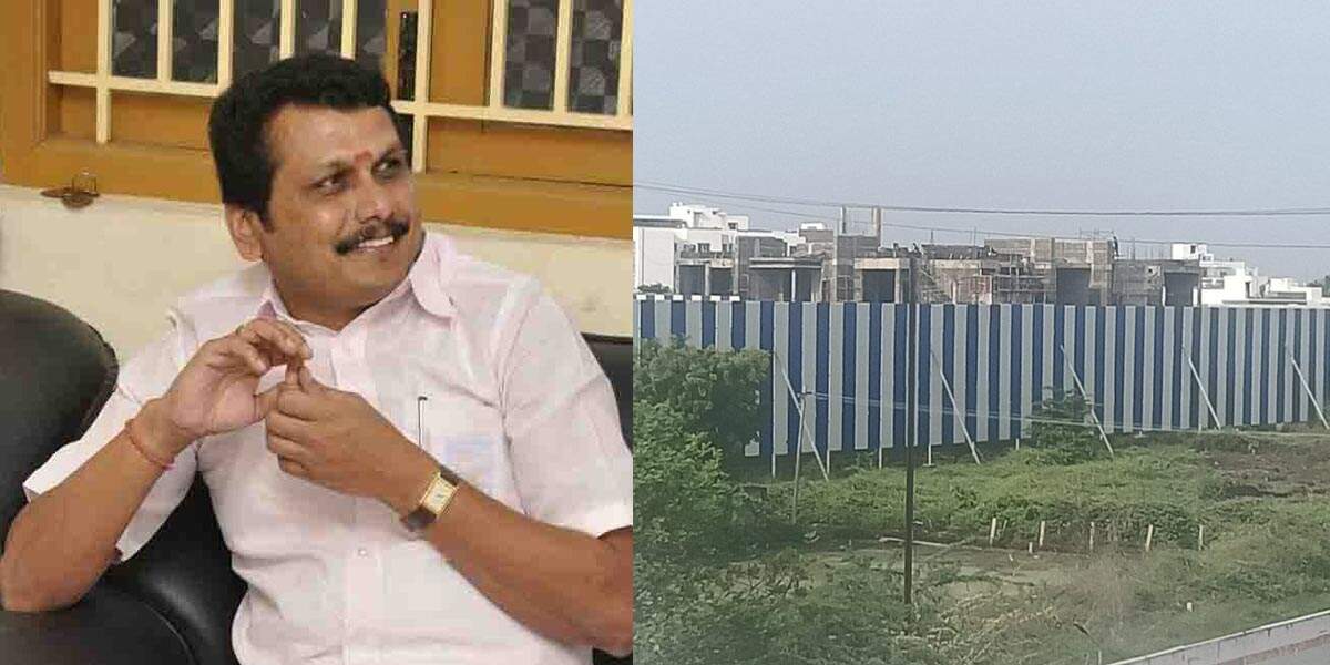 150 கோடியில் செந்தில்பாலாஜி கட்டும் பிரம்மாண்ட பங்களா! அனுமதி இல்லாமல் கட்டுவதாக குற்றச்சாட்டு!