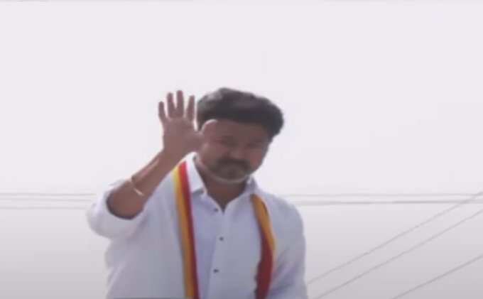 பரந்தூர் வந்தார் தவெக தலைவர் விஜய்