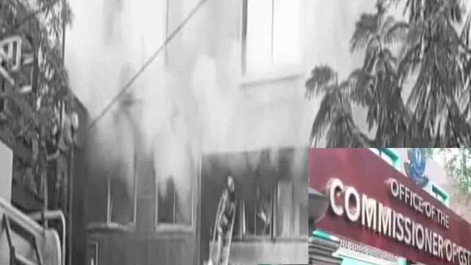 சென்னை ஜி.எஸ்.டி. ஆணையர் அலுவலகத்தில் பயங்கர தீ விபத்து