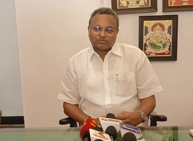 “தவெகவை நானே தவறாகதான் கணித்தேன்; மக்கள் தெளிவாக வாக்களித்திருக்கிறார்கள்”- கார்த்தி சிதம்பரம்