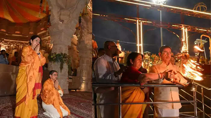 அயோத்தியில் முதல் முறையாக ஆளுநர் ஆர்என் ரவி மனைவியுடன் சாமி தரிசனம்..!