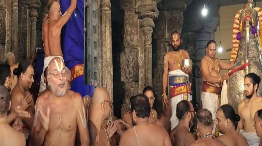 மீண்டும் தொடங்கிய வடகலை - தென்கலை பிரச்சினை