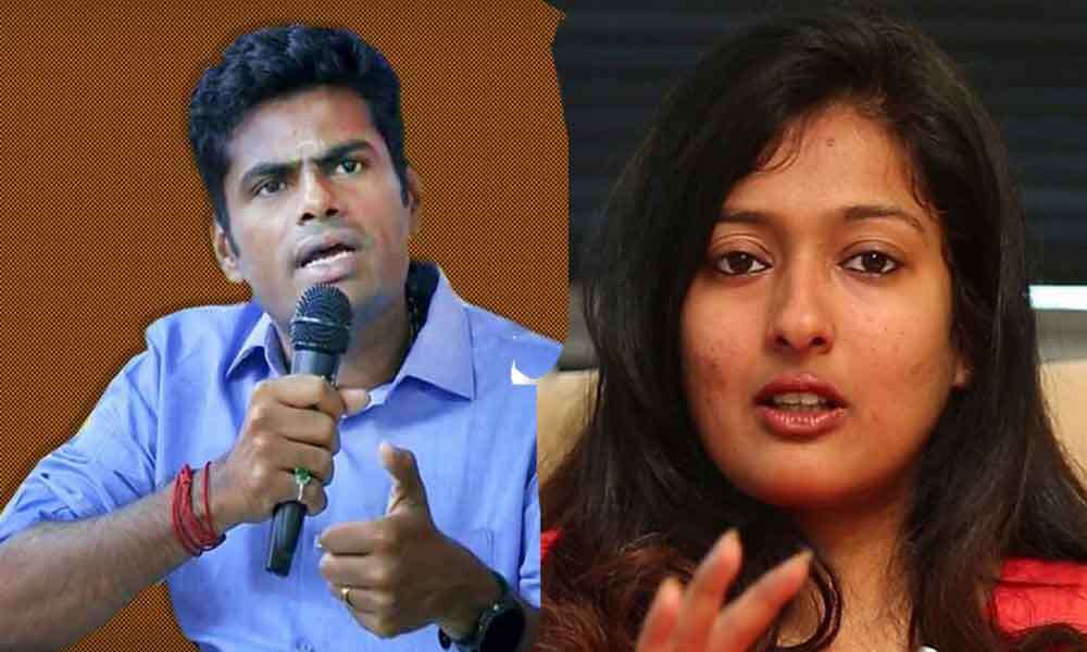 காயத்ரி ரகுராமுக்கு குட்டு வைத்த அண்ணாமலை