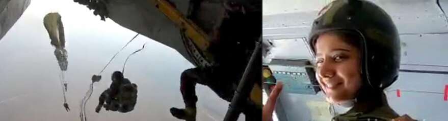 விமானப்படை விமானத்தில் 2 கி.மீ உயரத்திலிருந்து வானில் குதித்து ஊட்டி அரசுக்கல்லூரி மாணவி சாதனை!