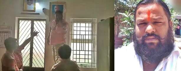 பேரூராட்சி அலுவலகத்தில் அத்துமீறி நுழைந்து பிரதமர் படம் மாட்டிய விவகாரம்... பாஜக நிர்வாகி கைது!