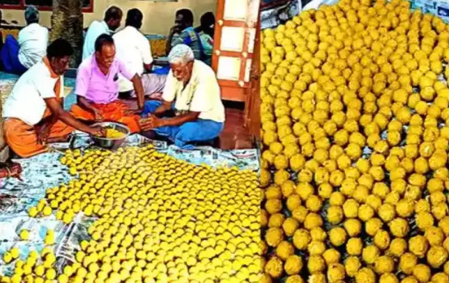 திருவண்ணாமலை மகா தீபத்திற்காக 50,000 லட்டுகள் தயார்!