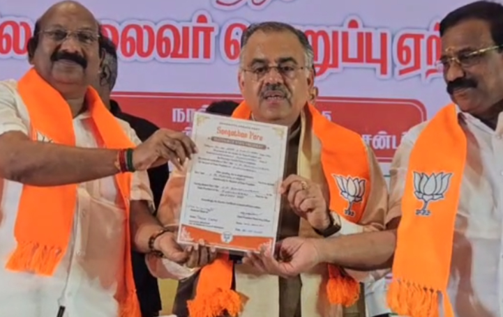 புதுச்சேரி மாநில பாஜக தலைவராக பொறுப்பேற்றார் வி.பி.ராமலிங்கம்