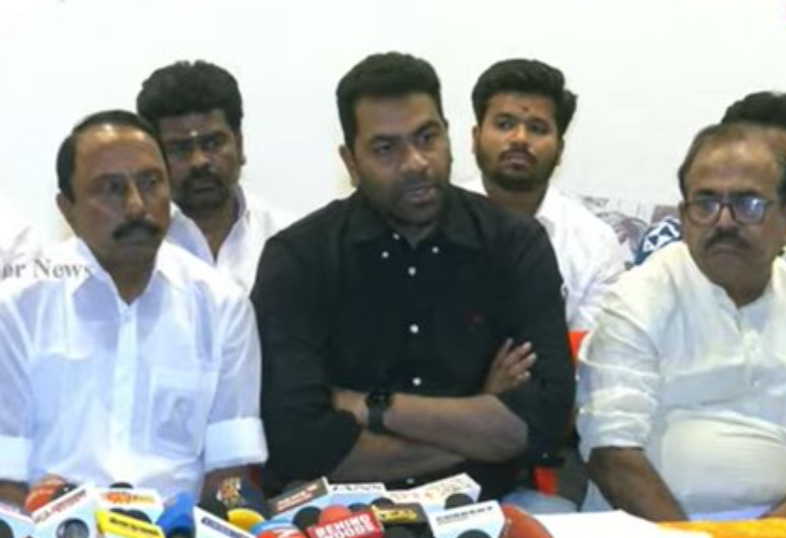 ”இன்பநிதி படம் பொங்கலுக்கு கரெக்டா ரிலீஸ் ஆகும்; ஆனா எங்க படம் ஜனநாயகன் ரிலீஸ் ஆகாது”- ஆதவ் அர்ஜூனா