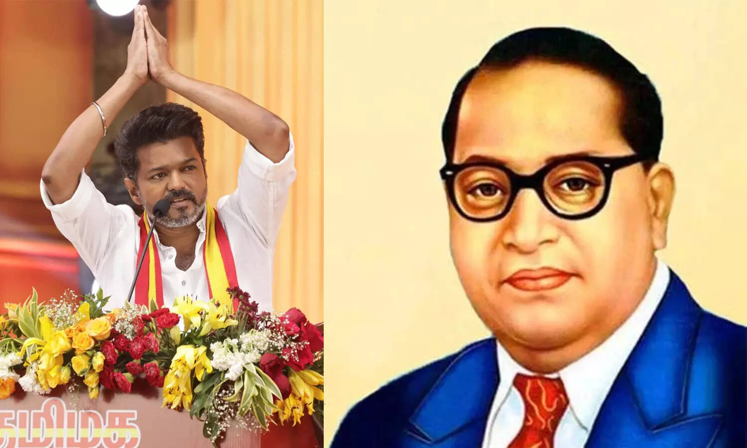 அம்பேத்கர் உருவப்படத்திற்கு விஜய் மலர் தூவி மரியாதை..!