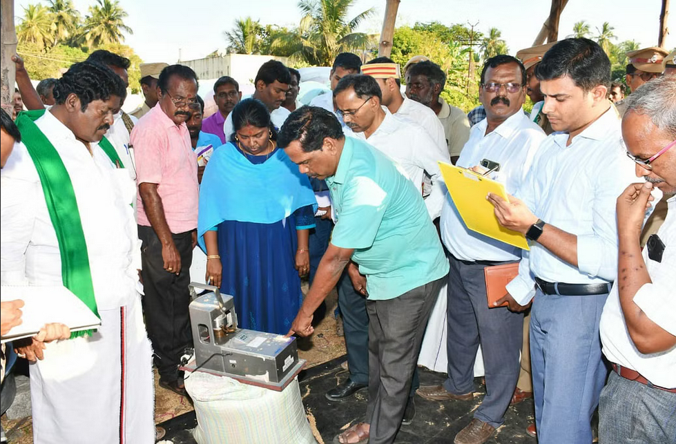 திருவாரூர் மாவட்டத்தில் பயிர்சேதம் குறித்து மத்தியக் குழு ஆய்வு..