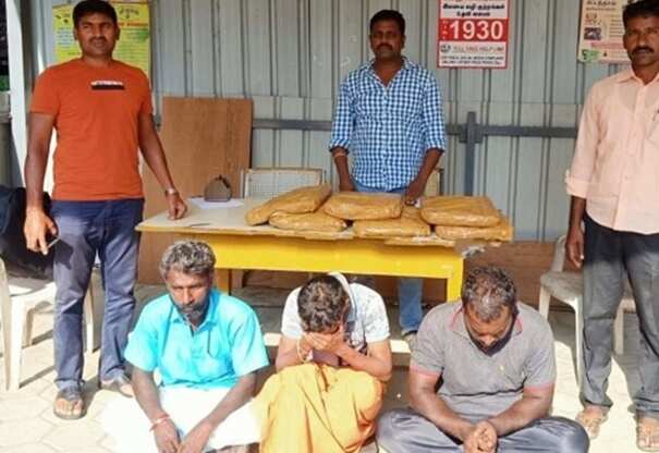 அன்னூரில் சுற்றுலா வேனில் கடத்திய 12 கிலோ கஞ்சா பறிமுதல் - மூவர் கைது!