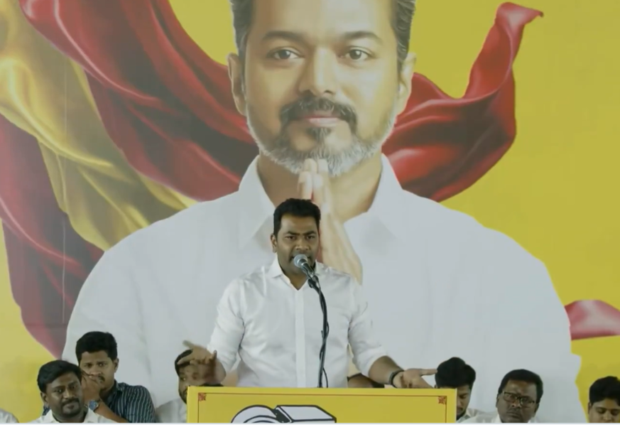 “திமுக நம்மை பார்த்து பயப்படுகிறது! அதிமுகவை அட்டாக் செய்யாதீர்கள்”- நிர்வாகிகள் மத்தியில் ஆதவ் அர்ஜூனா பேச்சு