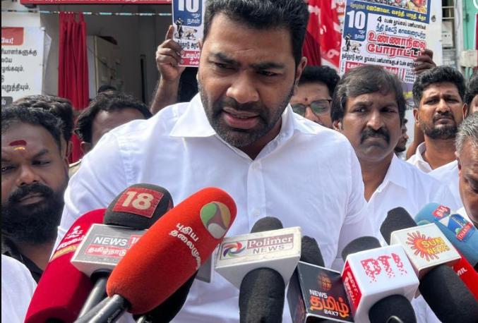 “தூய்மை பணியாளர்களுக்கு ஆதரவாக தமிழகம் முழுவதும் போராட்டம்”- ஆதவ் அர்ஜூனா