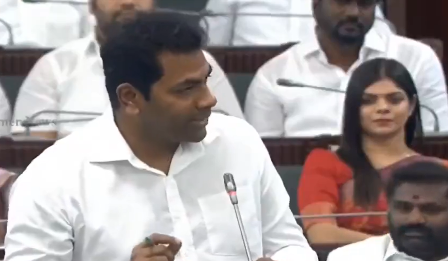 சட்டப்பேரவையில் எ.வ.வேலு - ஆதவ் அர்ஜுனா இடையே காரசார விவாதம்..!